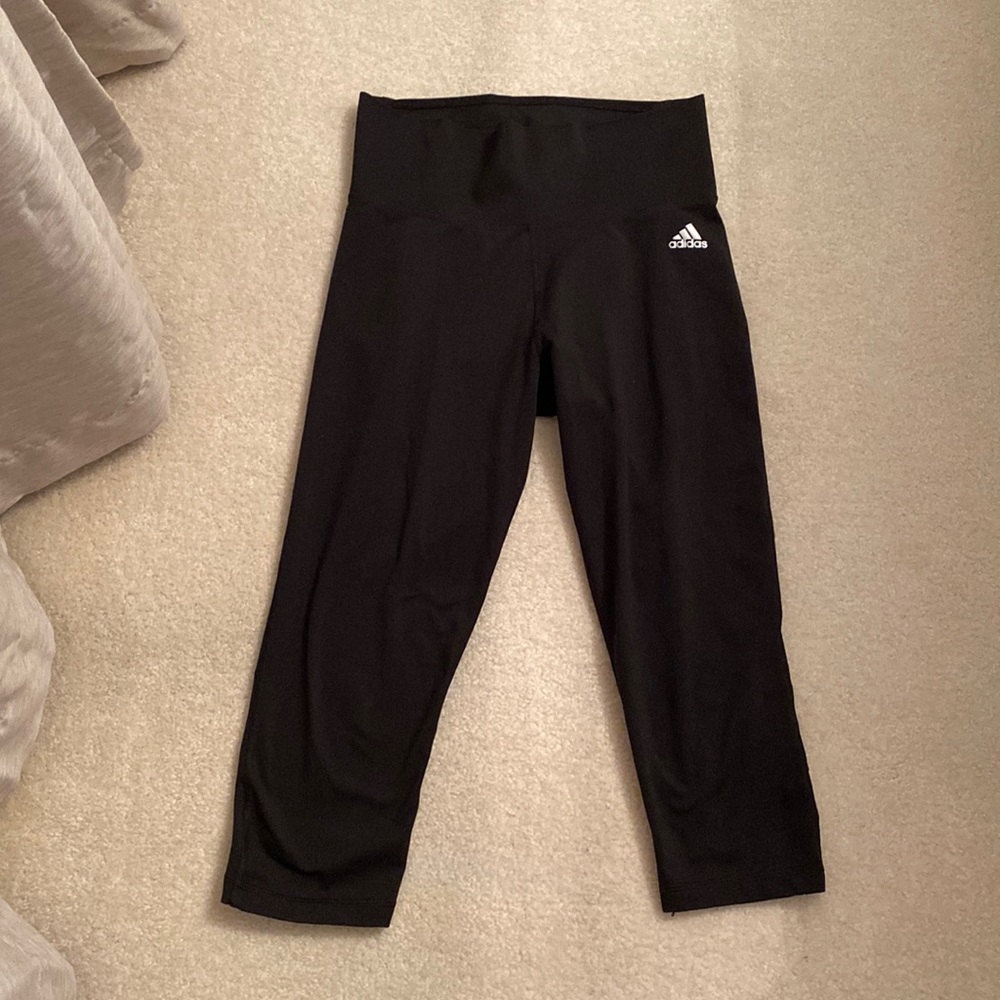 Adidas high rise crop leggings